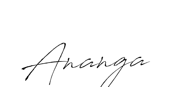 Design your own signature with our free online signature maker. With this signature software, you can create a handwritten (Antro_Vectra) signature for name Ananga. Ananga signature style 6 images and pictures png