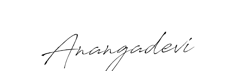 How to make Anangadevi name signature. Use Antro_Vectra style for creating short signs online. This is the latest handwritten sign. Anangadevi signature style 6 images and pictures png