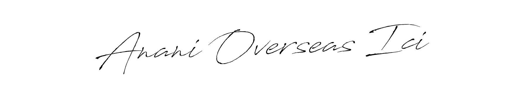 Also You can easily find your signature by using the search form. We will create Anani Overseas Ici name handwritten signature images for you free of cost using Antro_Vectra sign style. Anani Overseas Ici signature style 6 images and pictures png