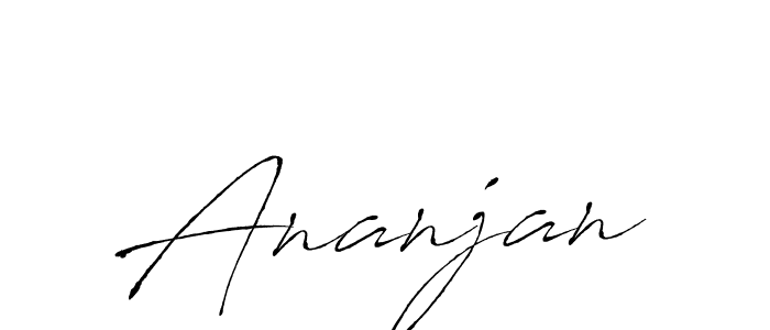 Make a beautiful signature design for name Ananjan. With this signature (Antro_Vectra) style, you can create a handwritten signature for free. Ananjan signature style 6 images and pictures png