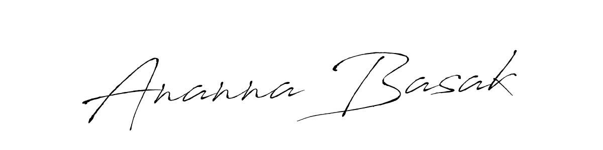 Create a beautiful signature design for name Ananna Basak. With this signature (Antro_Vectra) fonts, you can make a handwritten signature for free. Ananna Basak signature style 6 images and pictures png