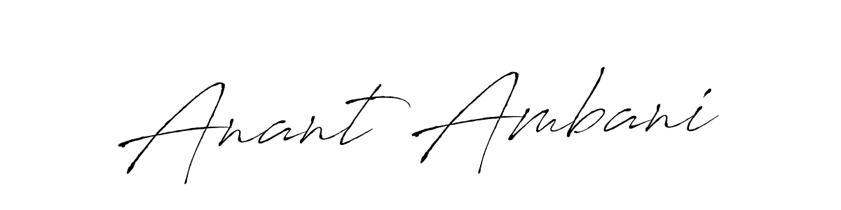 Design your own signature with our free online signature maker. With this signature software, you can create a handwritten (Antro_Vectra) signature for name Anant Ambani. Anant Ambani signature style 6 images and pictures png