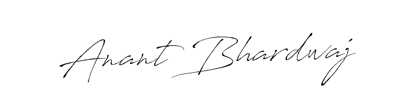 Make a beautiful signature design for name Anant Bhardwaj. With this signature (Antro_Vectra) style, you can create a handwritten signature for free. Anant Bhardwaj signature style 6 images and pictures png