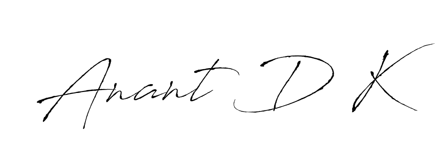 Design your own signature with our free online signature maker. With this signature software, you can create a handwritten (Antro_Vectra) signature for name Anant D K. Anant D K signature style 6 images and pictures png