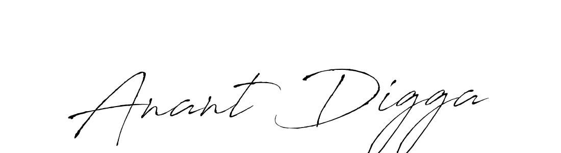 How to make Anant Digga name signature. Use Antro_Vectra style for creating short signs online. This is the latest handwritten sign. Anant Digga signature style 6 images and pictures png