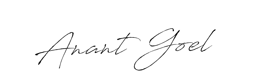 Make a beautiful signature design for name Anant Goel. Use this online signature maker to create a handwritten signature for free. Anant Goel signature style 6 images and pictures png