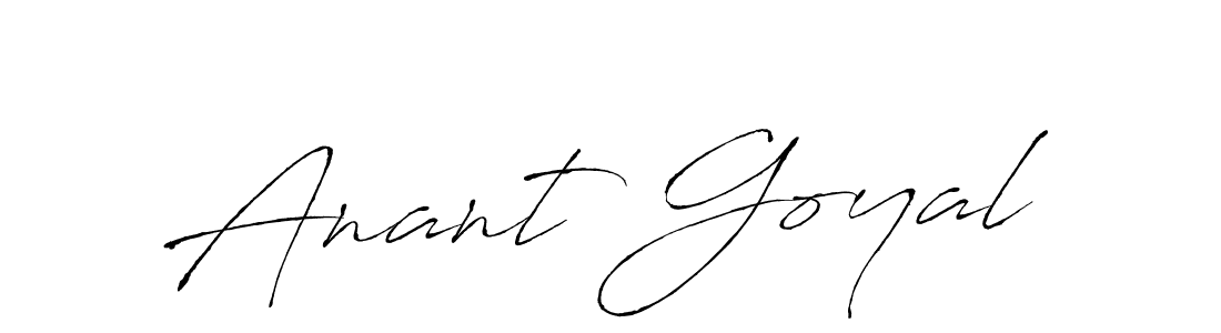 Anant Goyal stylish signature style. Best Handwritten Sign (Antro_Vectra) for my name. Handwritten Signature Collection Ideas for my name Anant Goyal. Anant Goyal signature style 6 images and pictures png