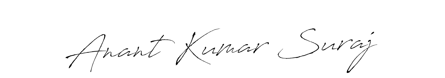 This is the best signature style for the Anant Kumar Suraj name. Also you like these signature font (Antro_Vectra). Mix name signature. Anant Kumar Suraj signature style 6 images and pictures png