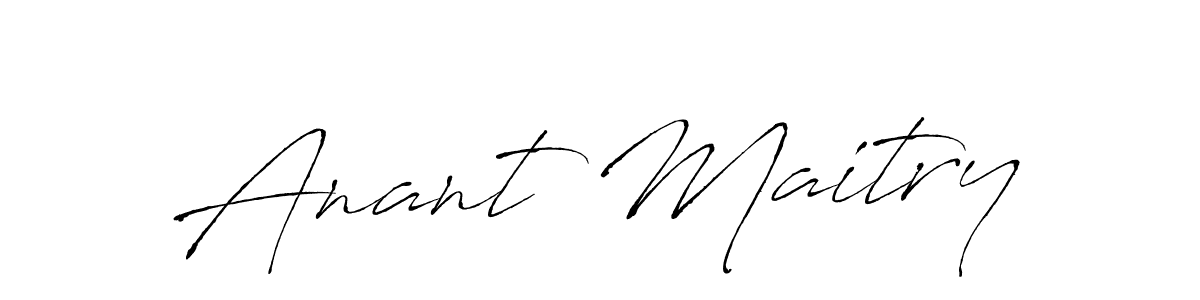 Create a beautiful signature design for name Anant Maitry. With this signature (Antro_Vectra) fonts, you can make a handwritten signature for free. Anant Maitry signature style 6 images and pictures png