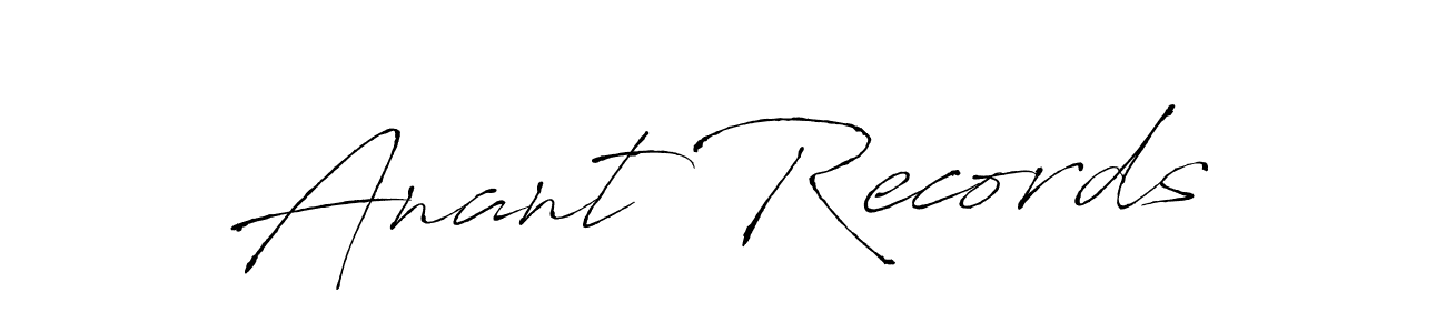 Anant Records stylish signature style. Best Handwritten Sign (Antro_Vectra) for my name. Handwritten Signature Collection Ideas for my name Anant Records. Anant Records signature style 6 images and pictures png