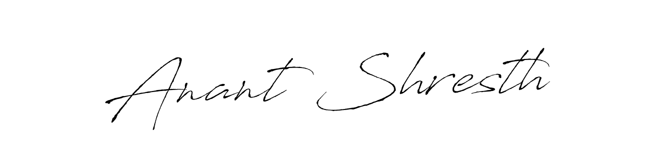 Make a beautiful signature design for name Anant Shresth. With this signature (Antro_Vectra) style, you can create a handwritten signature for free. Anant Shresth signature style 6 images and pictures png