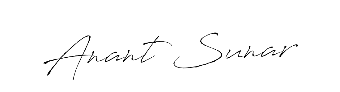 How to make Anant Sunar signature? Antro_Vectra is a professional autograph style. Create handwritten signature for Anant Sunar name. Anant Sunar signature style 6 images and pictures png