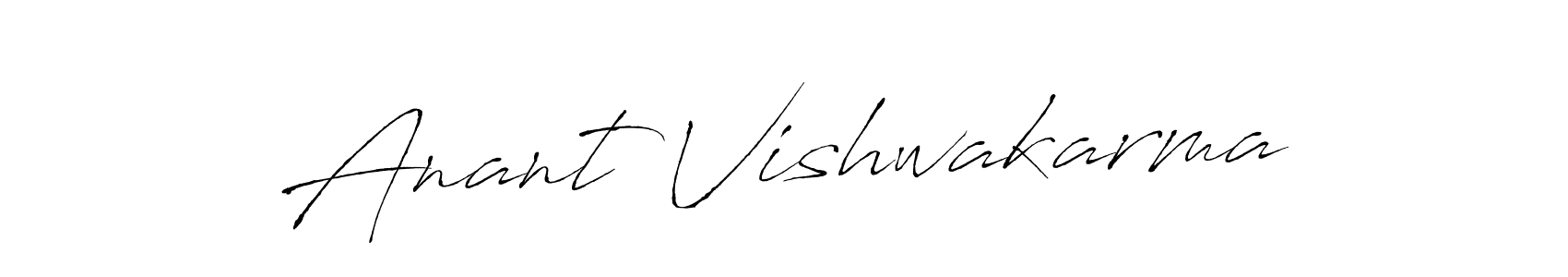 How to make Anant Vishwakarma signature? Antro_Vectra is a professional autograph style. Create handwritten signature for Anant Vishwakarma name. Anant Vishwakarma signature style 6 images and pictures png