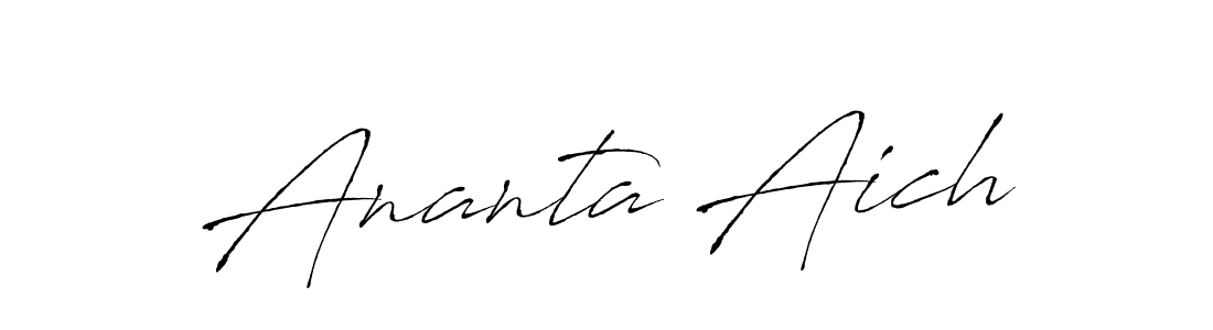 Antro_Vectra is a professional signature style that is perfect for those who want to add a touch of class to their signature. It is also a great choice for those who want to make their signature more unique. Get Ananta Aich name to fancy signature for free. Ananta Aich signature style 6 images and pictures png