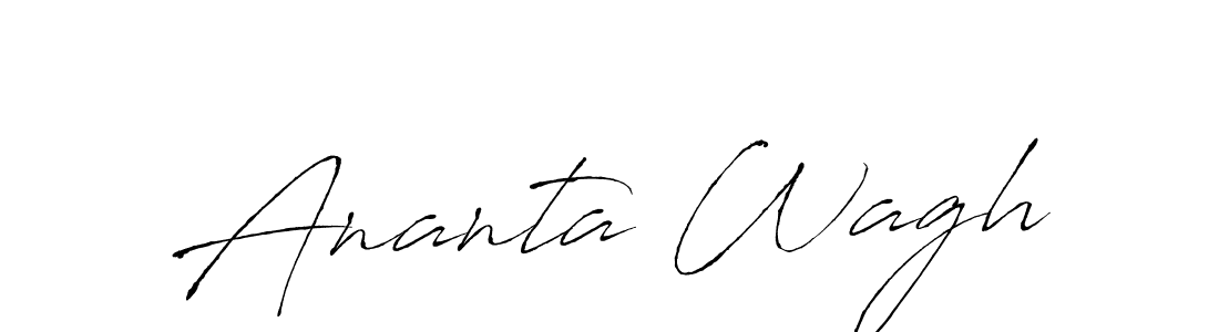Also we have Ananta Wagh name is the best signature style. Create professional handwritten signature collection using Antro_Vectra autograph style. Ananta Wagh signature style 6 images and pictures png