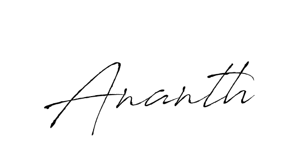 Ananth stylish signature style. Best Handwritten Sign (Antro_Vectra) for my name. Handwritten Signature Collection Ideas for my name Ananth. Ananth signature style 6 images and pictures png