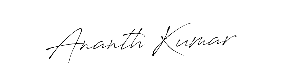 Design your own signature with our free online signature maker. With this signature software, you can create a handwritten (Antro_Vectra) signature for name Ananth Kumar. Ananth Kumar signature style 6 images and pictures png