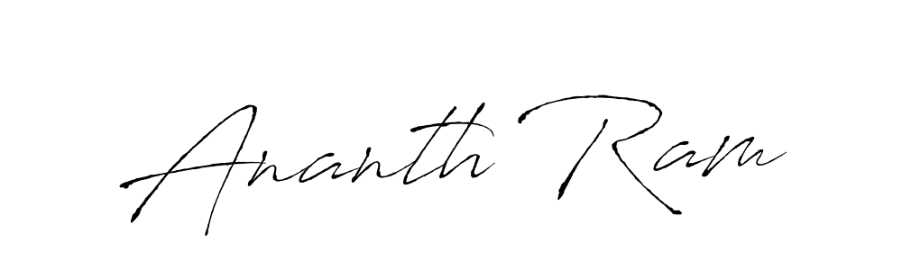 Make a beautiful signature design for name Ananth Ram. With this signature (Antro_Vectra) style, you can create a handwritten signature for free. Ananth Ram signature style 6 images and pictures png