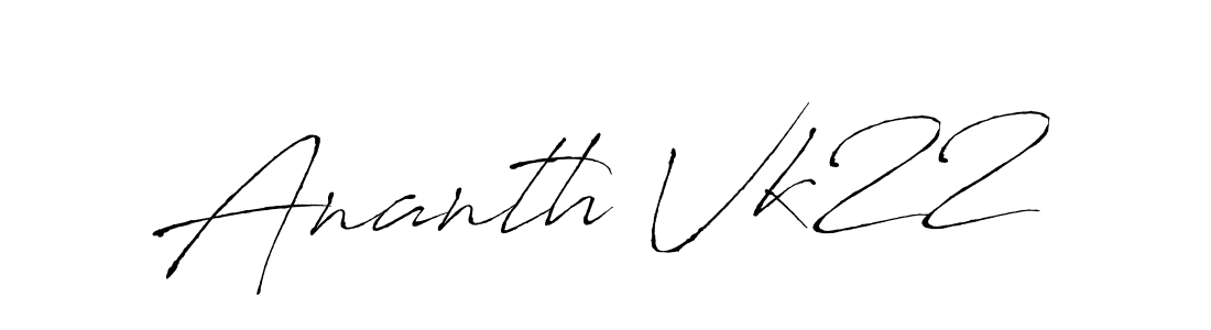 It looks lik you need a new signature style for name Ananth Vk22. Design unique handwritten (Antro_Vectra) signature with our free signature maker in just a few clicks. Ananth Vk22 signature style 6 images and pictures png