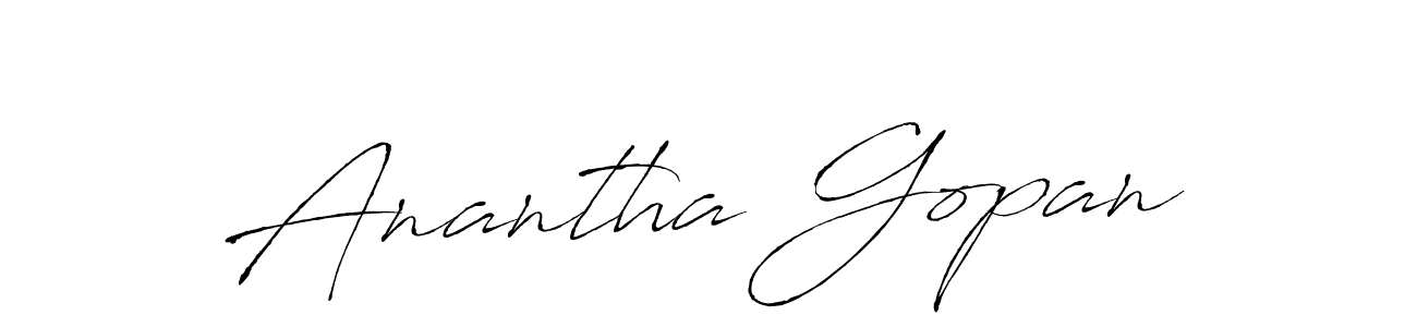 Also You can easily find your signature by using the search form. We will create Anantha Gopan name handwritten signature images for you free of cost using Antro_Vectra sign style. Anantha Gopan signature style 6 images and pictures png