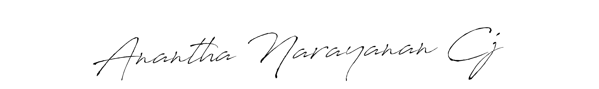 Create a beautiful signature design for name Anantha Narayanan Cj. With this signature (Antro_Vectra) fonts, you can make a handwritten signature for free. Anantha Narayanan Cj signature style 6 images and pictures png