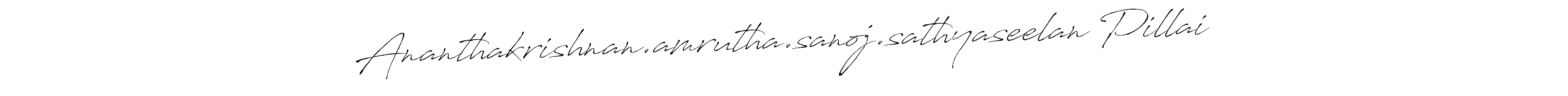 Make a beautiful signature design for name Ananthakrishnan.amrutha.sanoj.sathyaseelan Pillai. Use this online signature maker to create a handwritten signature for free. Ananthakrishnan.amrutha.sanoj.sathyaseelan Pillai signature style 6 images and pictures png