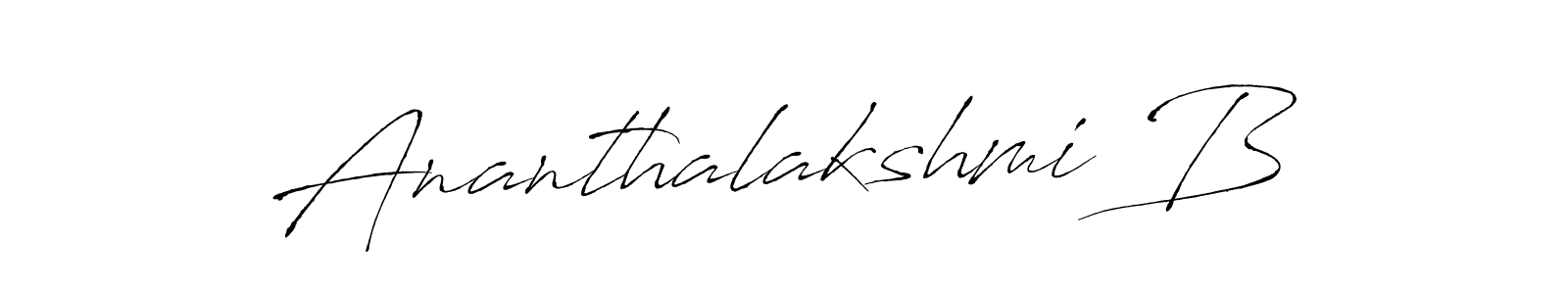 Make a beautiful signature design for name Ananthalakshmi B. Use this online signature maker to create a handwritten signature for free. Ananthalakshmi B signature style 6 images and pictures png