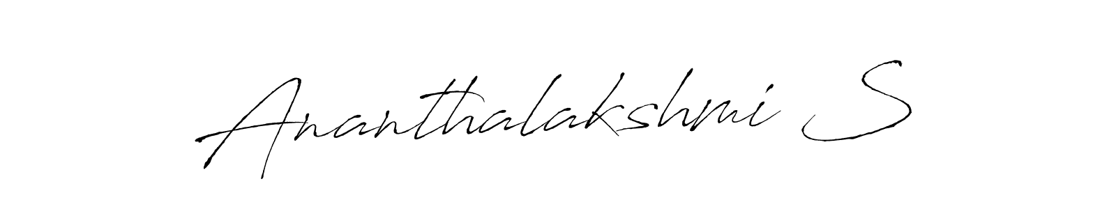 Ananthalakshmi S stylish signature style. Best Handwritten Sign (Antro_Vectra) for my name. Handwritten Signature Collection Ideas for my name Ananthalakshmi S. Ananthalakshmi S signature style 6 images and pictures png