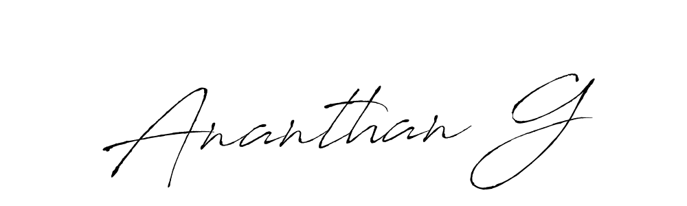 This is the best signature style for the Ananthan G name. Also you like these signature font (Antro_Vectra). Mix name signature. Ananthan G signature style 6 images and pictures png