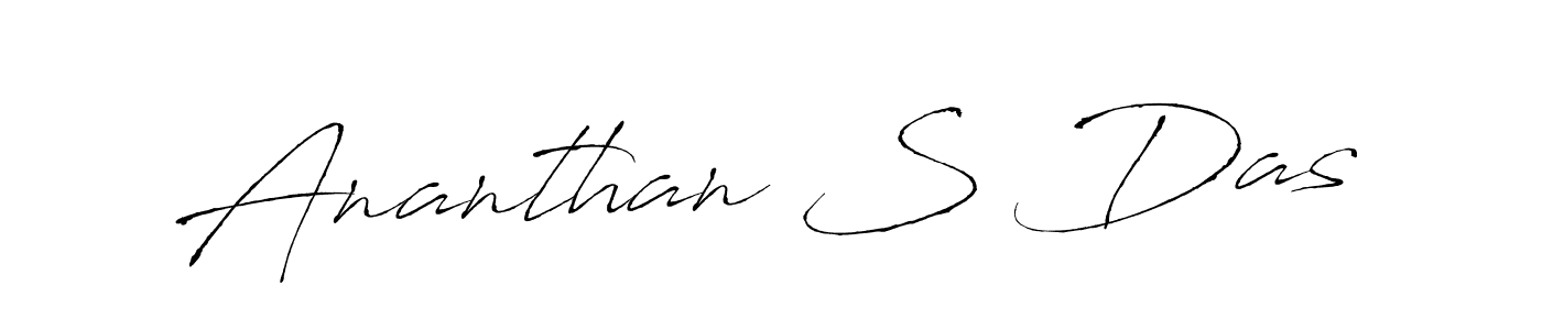 This is the best signature style for the Ananthan S Das name. Also you like these signature font (Antro_Vectra). Mix name signature. Ananthan S Das signature style 6 images and pictures png