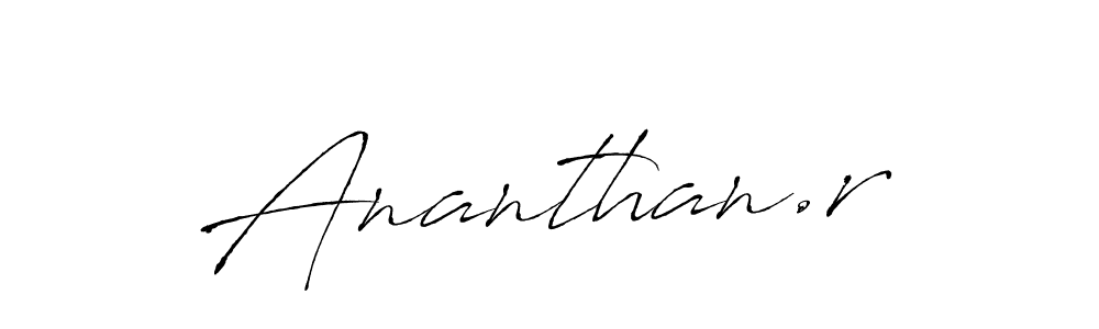 Make a beautiful signature design for name Ananthan.r. With this signature (Antro_Vectra) style, you can create a handwritten signature for free. Ananthan.r signature style 6 images and pictures png