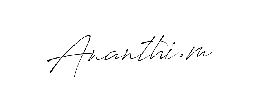 It looks lik you need a new signature style for name Ananthi.m. Design unique handwritten (Antro_Vectra) signature with our free signature maker in just a few clicks. Ananthi.m signature style 6 images and pictures png