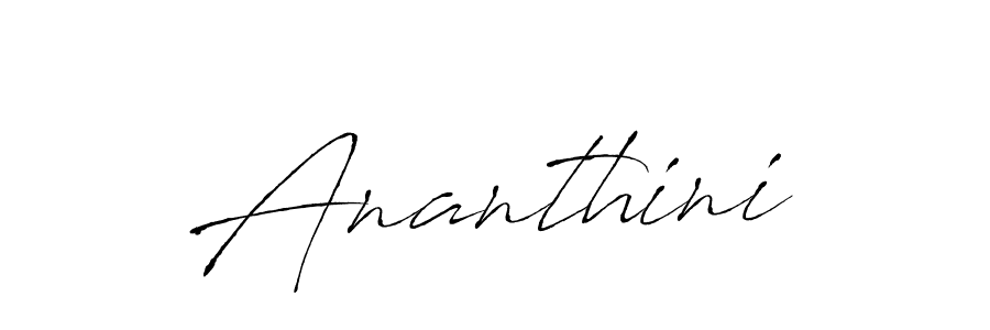 Design your own signature with our free online signature maker. With this signature software, you can create a handwritten (Antro_Vectra) signature for name Ananthini. Ananthini signature style 6 images and pictures png