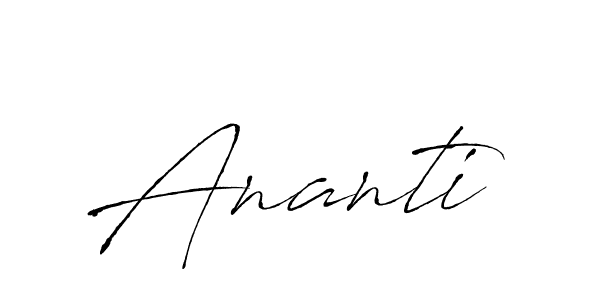 Design your own signature with our free online signature maker. With this signature software, you can create a handwritten (Antro_Vectra) signature for name Ananti. Ananti signature style 6 images and pictures png