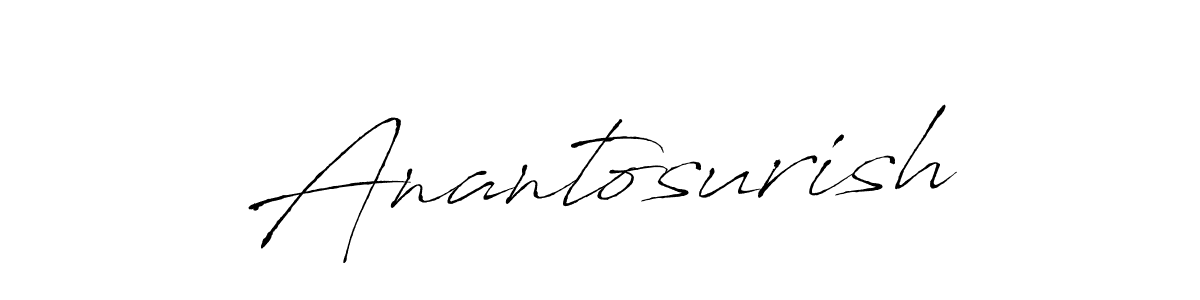 How to make Anantosurish signature? Antro_Vectra is a professional autograph style. Create handwritten signature for Anantosurish name. Anantosurish signature style 6 images and pictures png