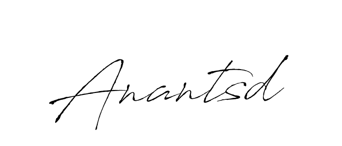 Make a beautiful signature design for name Anantsd. With this signature (Antro_Vectra) style, you can create a handwritten signature for free. Anantsd signature style 6 images and pictures png