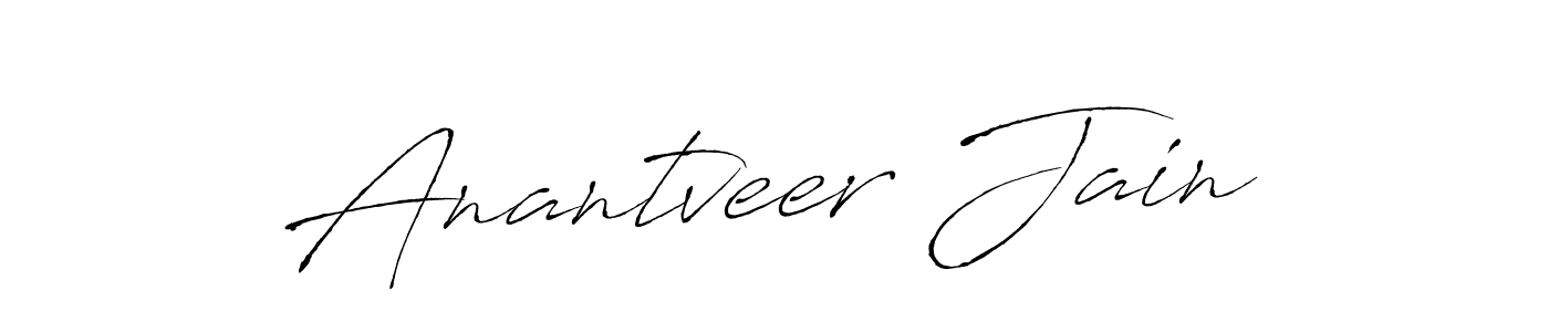 How to make Anantveer Jain name signature. Use Antro_Vectra style for creating short signs online. This is the latest handwritten sign. Anantveer Jain signature style 6 images and pictures png