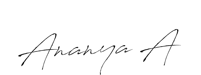 It looks lik you need a new signature style for name Ananya A. Design unique handwritten (Antro_Vectra) signature with our free signature maker in just a few clicks. Ananya A signature style 6 images and pictures png