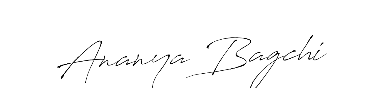Create a beautiful signature design for name Ananya Bagchi. With this signature (Antro_Vectra) fonts, you can make a handwritten signature for free. Ananya Bagchi signature style 6 images and pictures png