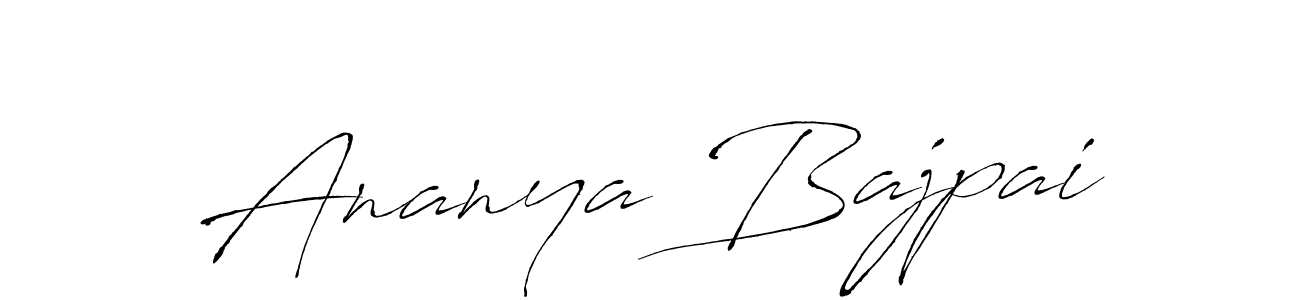 Use a signature maker to create a handwritten signature online. With this signature software, you can design (Antro_Vectra) your own signature for name Ananya Bajpai. Ananya Bajpai signature style 6 images and pictures png