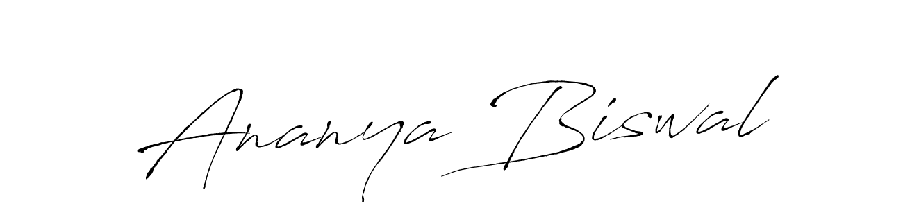 Make a beautiful signature design for name Ananya Biswal. With this signature (Antro_Vectra) style, you can create a handwritten signature for free. Ananya Biswal signature style 6 images and pictures png