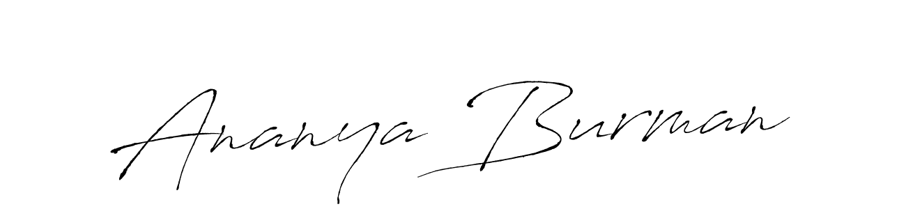 This is the best signature style for the Ananya Burman name. Also you like these signature font (Antro_Vectra). Mix name signature. Ananya Burman signature style 6 images and pictures png