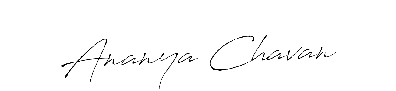 Ananya Chavan stylish signature style. Best Handwritten Sign (Antro_Vectra) for my name. Handwritten Signature Collection Ideas for my name Ananya Chavan. Ananya Chavan signature style 6 images and pictures png