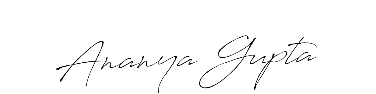 How to make Ananya Gupta signature? Antro_Vectra is a professional autograph style. Create handwritten signature for Ananya Gupta name. Ananya Gupta signature style 6 images and pictures png