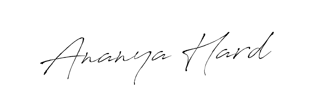 Antro_Vectra is a professional signature style that is perfect for those who want to add a touch of class to their signature. It is also a great choice for those who want to make their signature more unique. Get Ananya Hard name to fancy signature for free. Ananya Hard signature style 6 images and pictures png