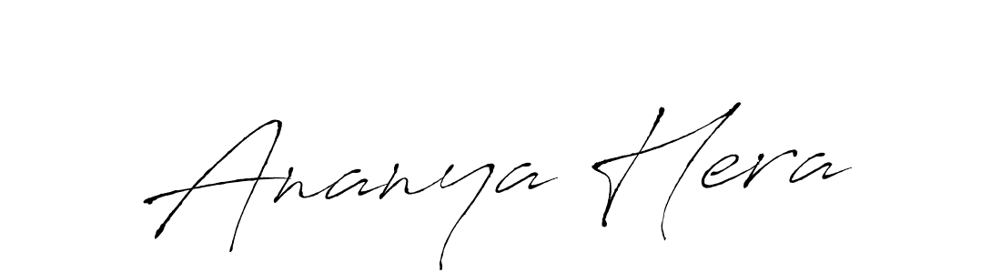 Design your own signature with our free online signature maker. With this signature software, you can create a handwritten (Antro_Vectra) signature for name Ananya Hera. Ananya Hera signature style 6 images and pictures png