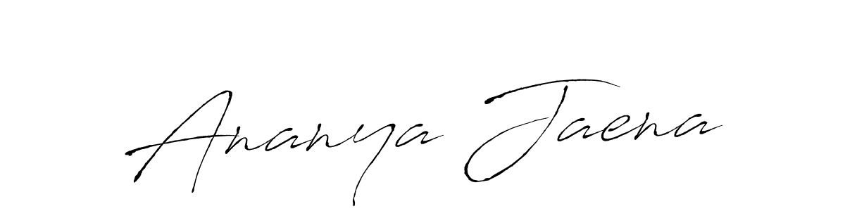 Also we have Ananya Jaena name is the best signature style. Create professional handwritten signature collection using Antro_Vectra autograph style. Ananya Jaena signature style 6 images and pictures png