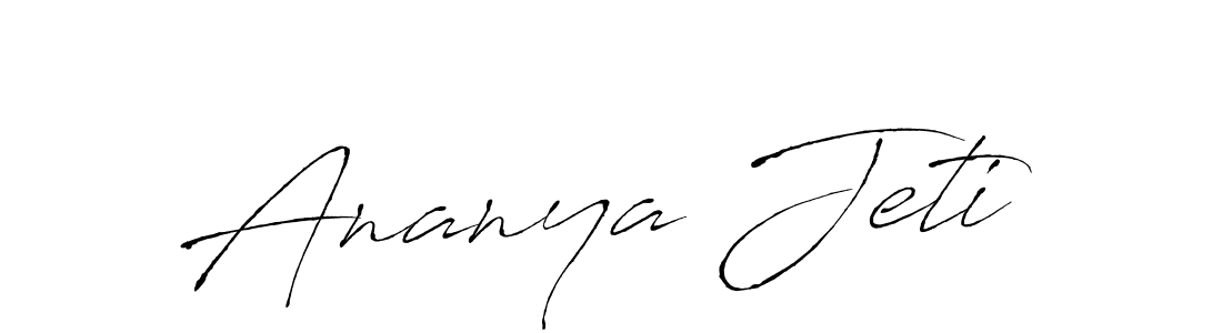 How to make Ananya Jeti signature? Antro_Vectra is a professional autograph style. Create handwritten signature for Ananya Jeti name. Ananya Jeti signature style 6 images and pictures png