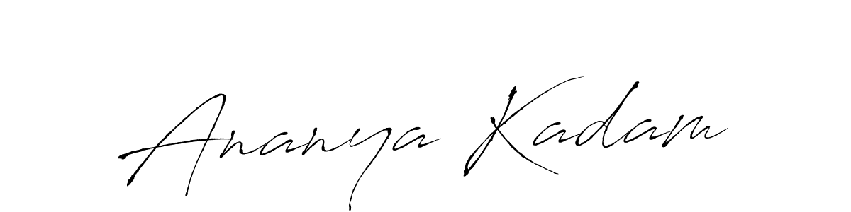 if you are searching for the best signature style for your name Ananya Kadam. so please give up your signature search. here we have designed multiple signature styles  using Antro_Vectra. Ananya Kadam signature style 6 images and pictures png