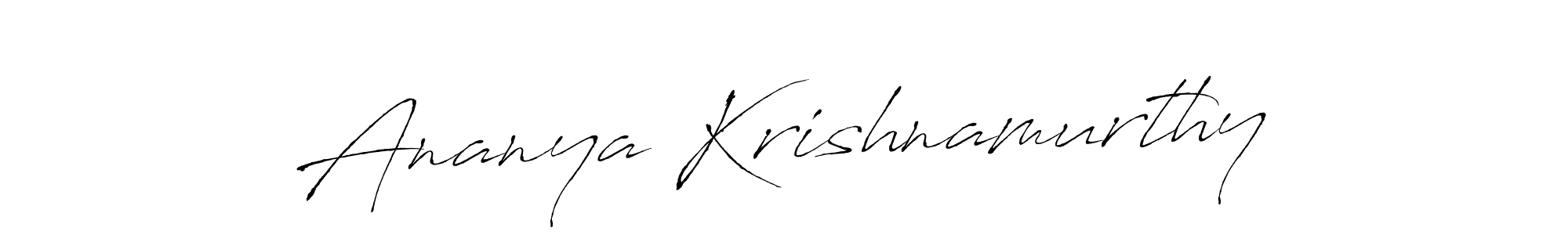 Antro_Vectra is a professional signature style that is perfect for those who want to add a touch of class to their signature. It is also a great choice for those who want to make their signature more unique. Get Ananya Krishnamurthy name to fancy signature for free. Ananya Krishnamurthy signature style 6 images and pictures png